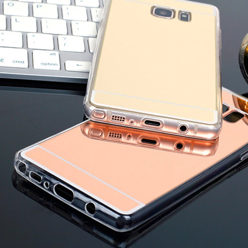 Mirror Soft Plastic Cover Case For Samsung Galaxy Note 3 4 5 A5 A7 J5 J7 A310 A510 A710 J510 J710 2016 Grand Prime S5 S6 S7 Edge |