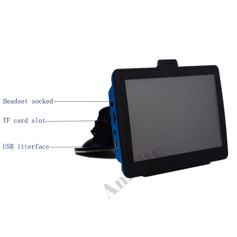 Anfilite 7 дюймовый DDR3 128 м 4 ГБ Bluetooth gps навигатор для грузовика wince CE 6 0 Автомобильный