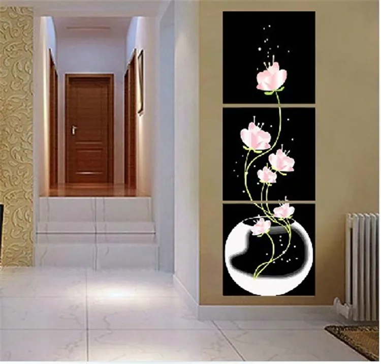 3 шт./компл. 50*50 diy картина маслом по номерам Триптих акриловая краска для