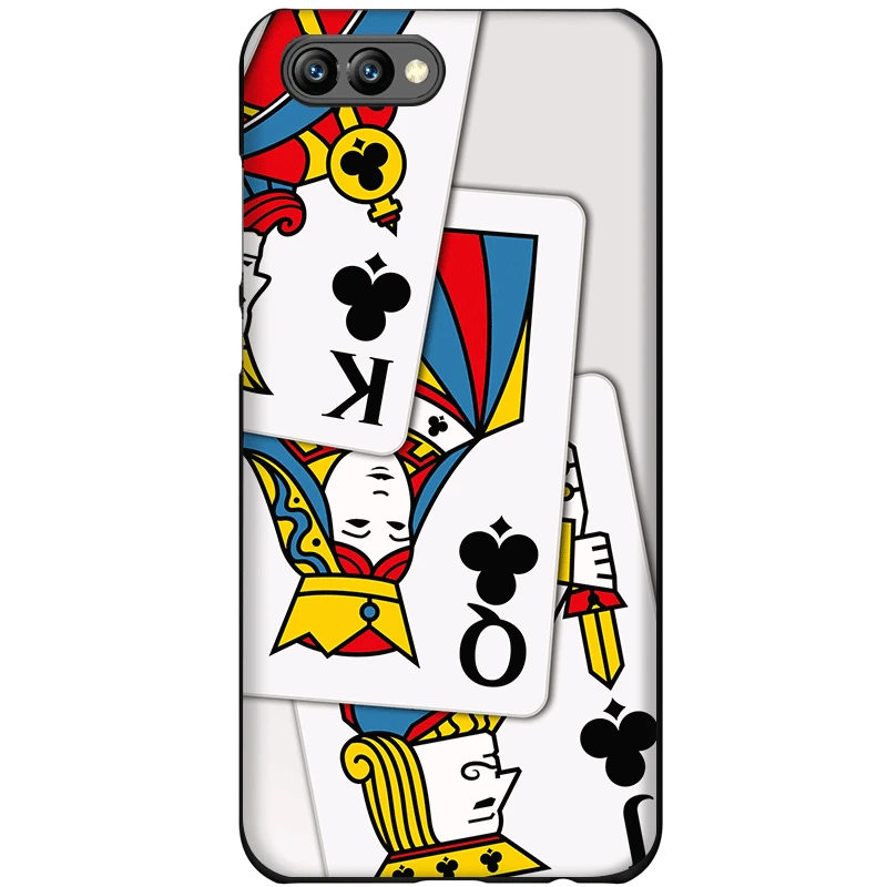 Mobile Phone Case For Huawei Honor Note 10 6A 7A 7C 7X 8X 8 8C 9 Lite Cover Poker HD Logo Casing Shell | Мобильные телефоны и