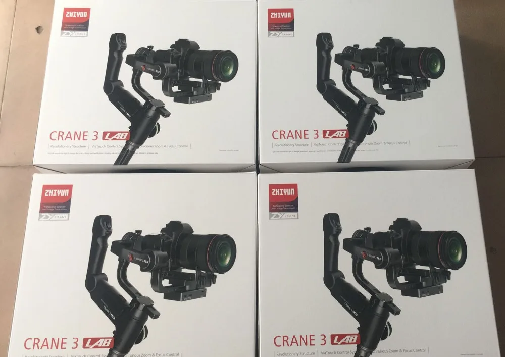 ZHIYUN Crane 3 LAB 3-осевой беспроводной Стабилизатор камеры ViaTouch управление Ручной Стабилизатор для DSLR vs DJI Ronin S MOZA AIR 2 weepill