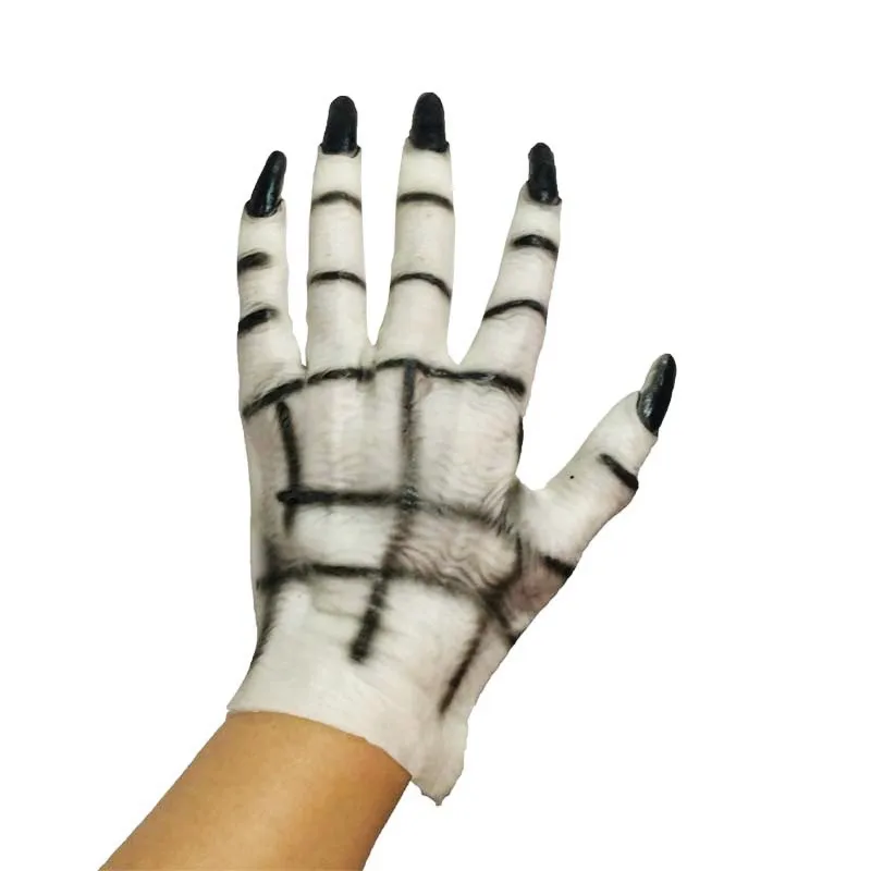 

Horror Devil Long Fingernail Gloves Zombie Gloves Adults Performance Cosplay Props Party Dress Decoration Halloween Christmas