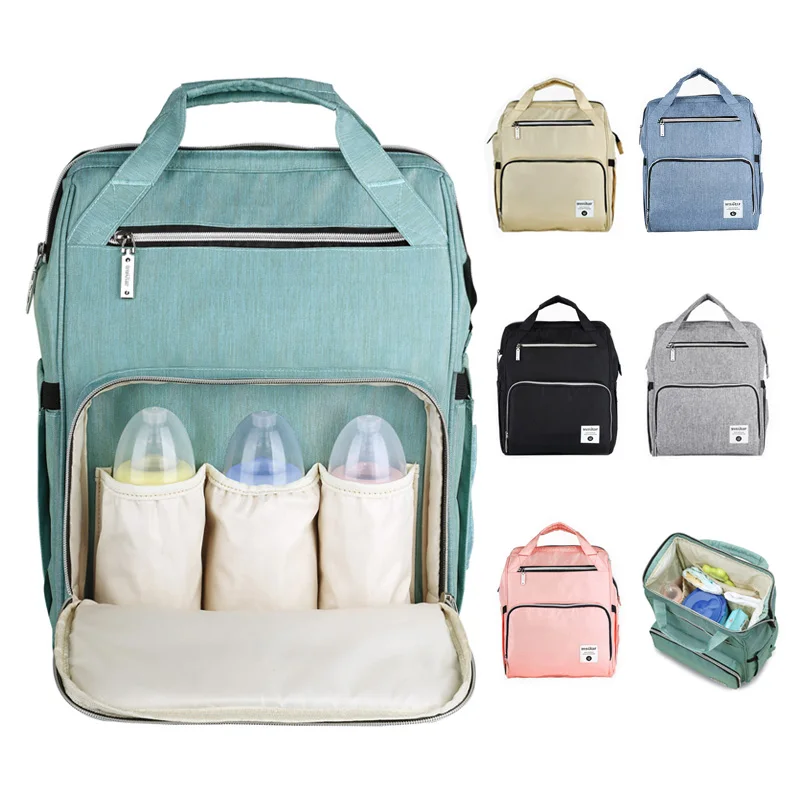 Fashion Baby Bag Waterproof Diaper Backpack for Moms Large Capacity Multifunction Stroller Maternity | Мать и ребенок