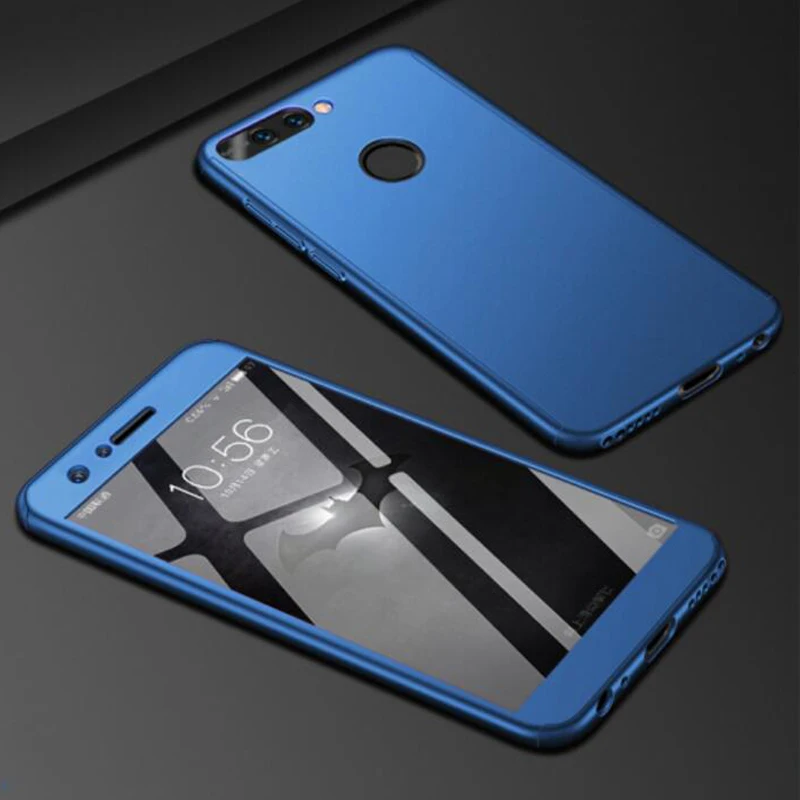 Чехол с полным покрытием 360 градусов для Honor 7A Pro чехол Huawei закаленным стеклом