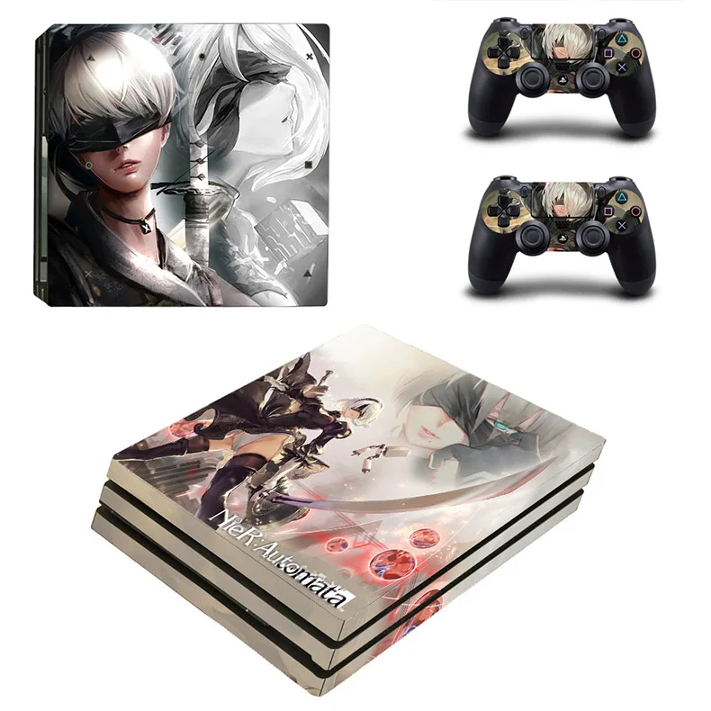 YSP4P-1136 NieR: Automata PS4 Pro кожа винило стикер PS 4 Play station 4 Pro наклейка s для консоли и контроллера PlayStation 4 Pro - Цвет: YSP4P-1136