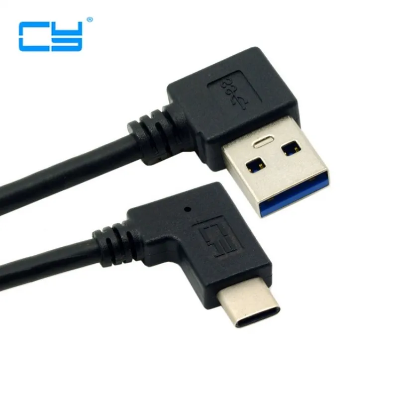 Реверсивный 30 см USB 3 1 C угловой под углом 90 градусов 0 кабель для Macbook планшета и
