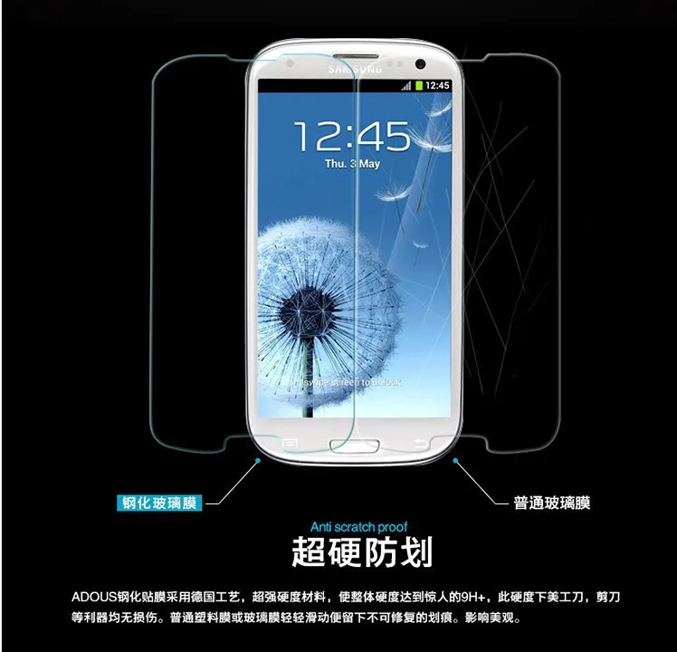 2 шт lcd Защитная пленка из закаленного стекла для samsung Galaxy S3 Neo S III i9300 Duos i9300i i9301 i9305