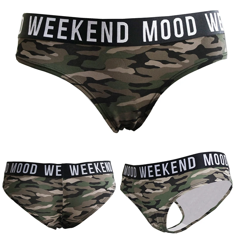 Женские трусики нижнее белье XS XXL большие размеры камуфляжные стринги Короткие