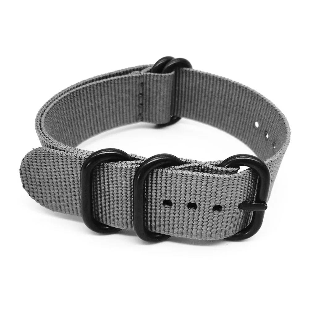 Grey Нейлоновый ремешок для наручных часов Nato ZULU 20 22 24 мм для samsung S3/S2 Amazfit Bip Huami Amazfit, ремешок для наручных часов - Цвет ремешка: Grey