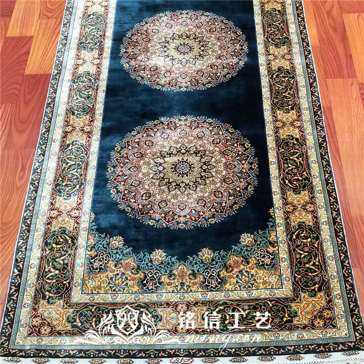 2 5 &quotx 10&quot ручной работы длинный шелковый ковер декор для салона | Дом и сад
