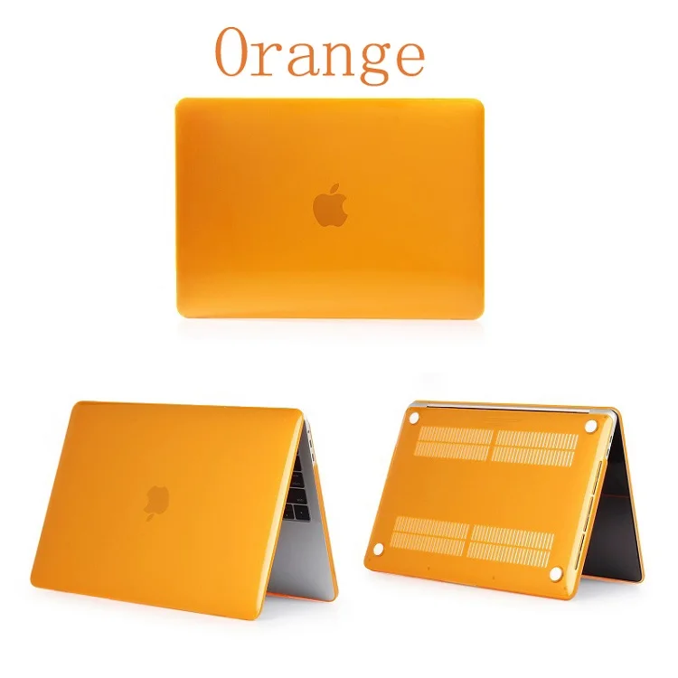 Crystal Orange Кристальный \ матовый чехол для APPle MacBook Air Pro retina 11 12 13 15 mac Book 15,4 13,3 дюймов с сенсорной панелью A1932 A1466 - Цвет: Crystal Orange