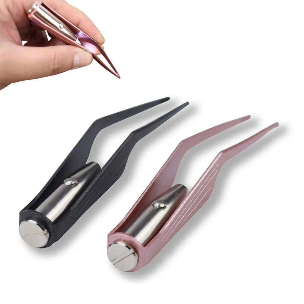 

Ear Spoon Digger & Tweezers for Ear Health Care & Nose Cleaning Pick Nipper Ear Wax Removal Tools with LED Light