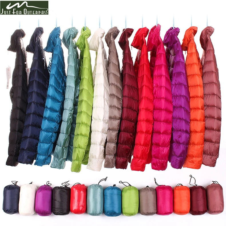 Женский ультра-светильник ветронепроницаемый теплый пуховик парка размера плюс