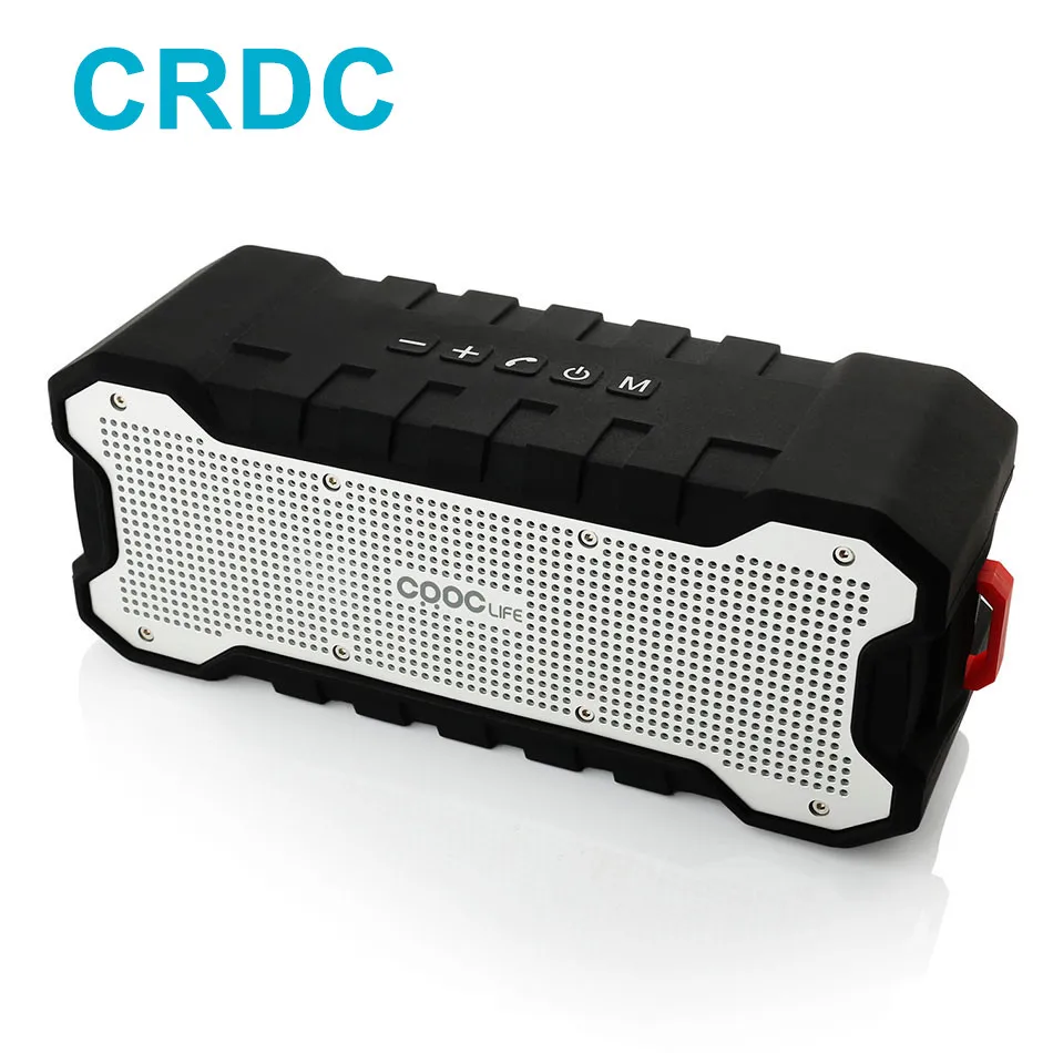 Колонка Bluetooth CRDC для использования на открытом воздухе, портативная, беспроводная, водонепроницаемая, с улучшенными басами, двумя драйверами мощностью 5 Вт каждый, поддержкой A2DP и временем автономной работы до 30 часов.