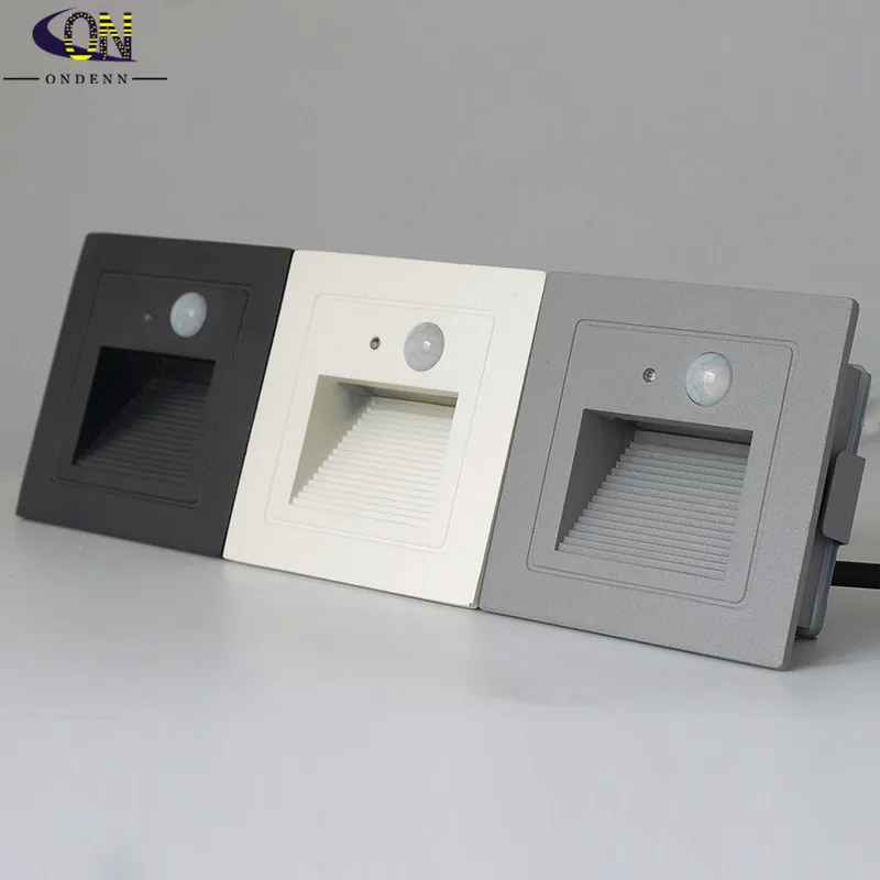 Уличный светодиодный настенный светильник для лестницы встраиваемые лампы с COB