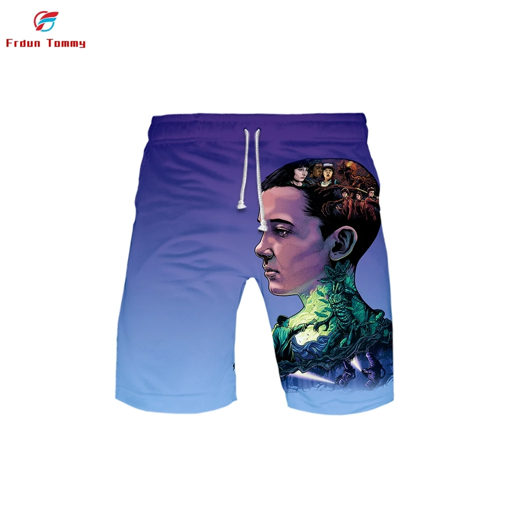 Мужские пляжные шорты с 3D принтом повседневные крутые и дышащие лето 2019|Плавки