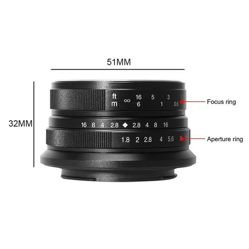 7artisans 25 мм/F1.8 Prime объектив для Sony E Mount /Canon крепление камеры Fuji FX M43 Panasonic Olympus все