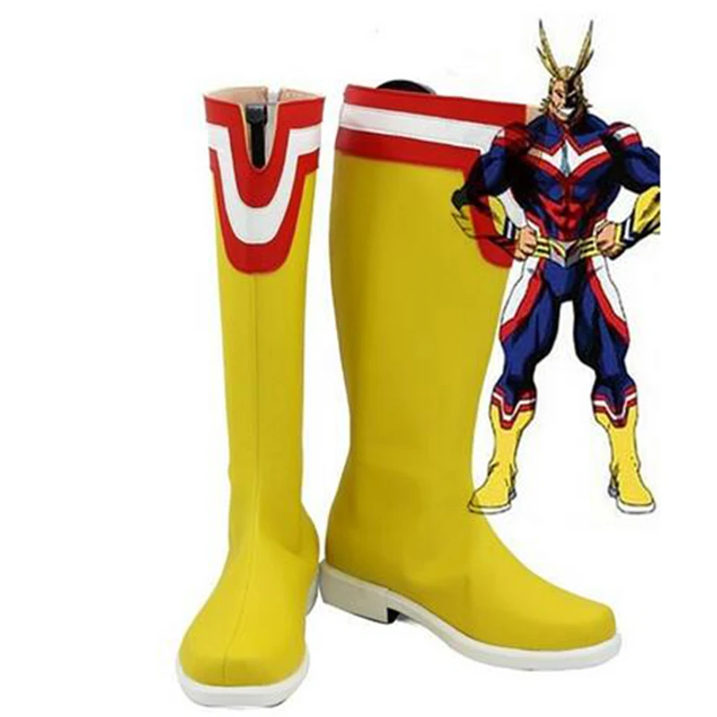 All Might boots Boku No Hero Academy All Might шото Тодороки; обувь для костюмированной вечеринки; вечерние ботинки для мужчин и мальчиков - Цвет: All Might boots