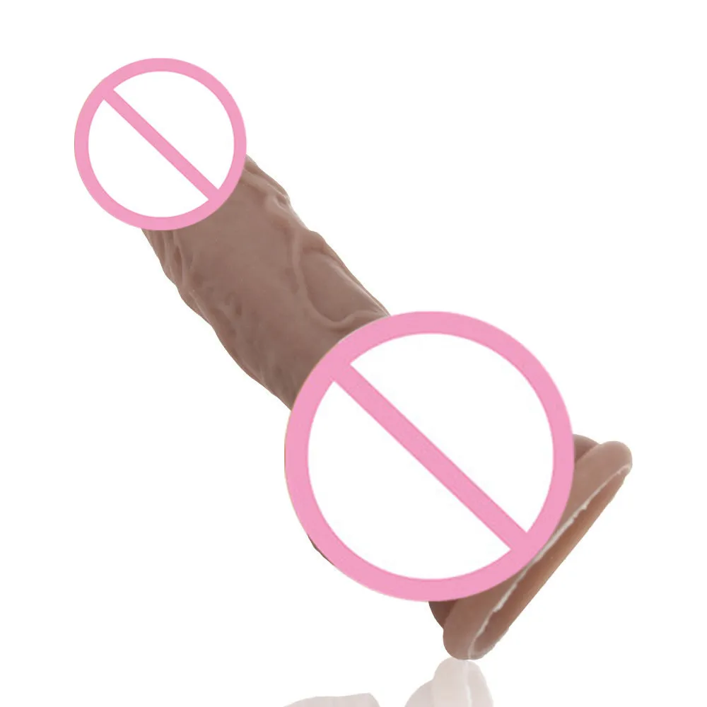 Мягкий реалистичный фаллоимитатор гибкий Пенис с сильной присоской секс-игрушка