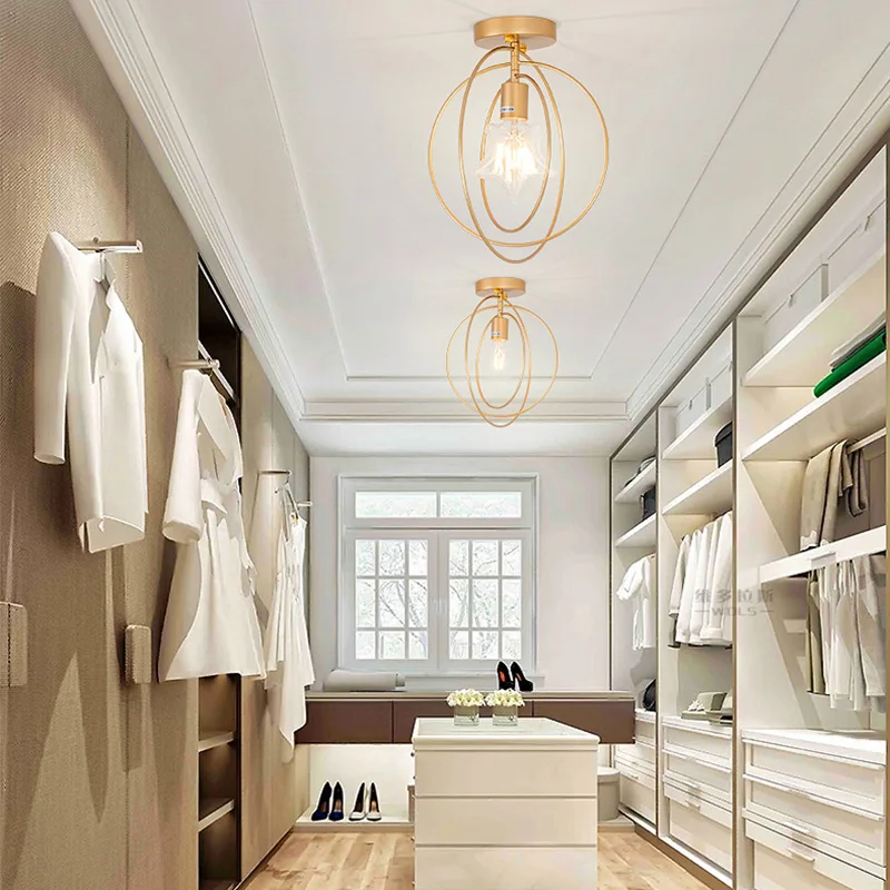 Винтажные светодиодные потолочные светильники Люстра для потолка лампа прохода