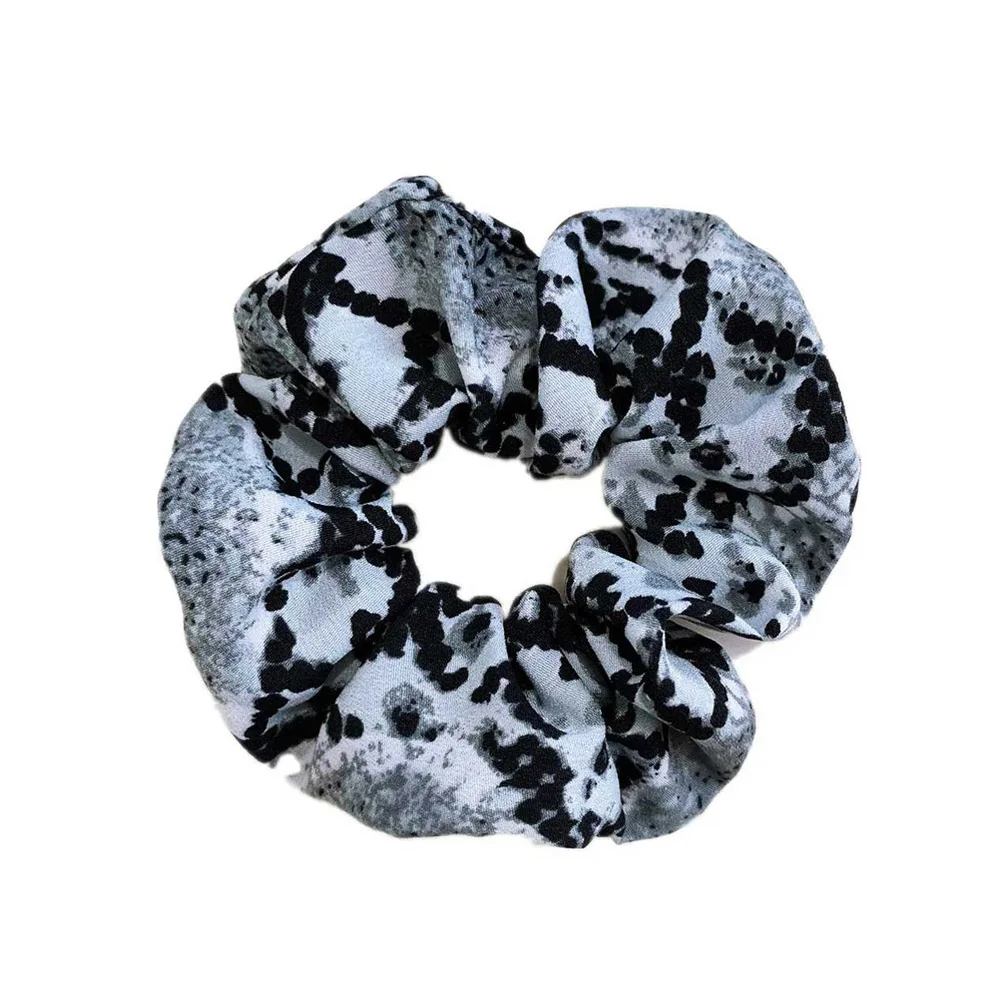 Gray Leopard 1 шт., Женские Элегантные Бархатные Однотонные эластичные резинки для волос, держатель для конского хвоста, резинки для волос, резинка для волос, повязка на голову, женские аксессуары для волос - Цвет: Gray Leopard