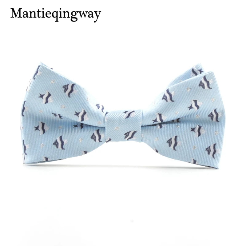Mantieqingway/галстук-бабочка с рисунком лося из мультфильма; галстук-бабочка из полиэстера для мальчиков; повседневные Галстуки с бантом; галстуки-бабочки; рождественские детские аксессуары галстук-бабочка