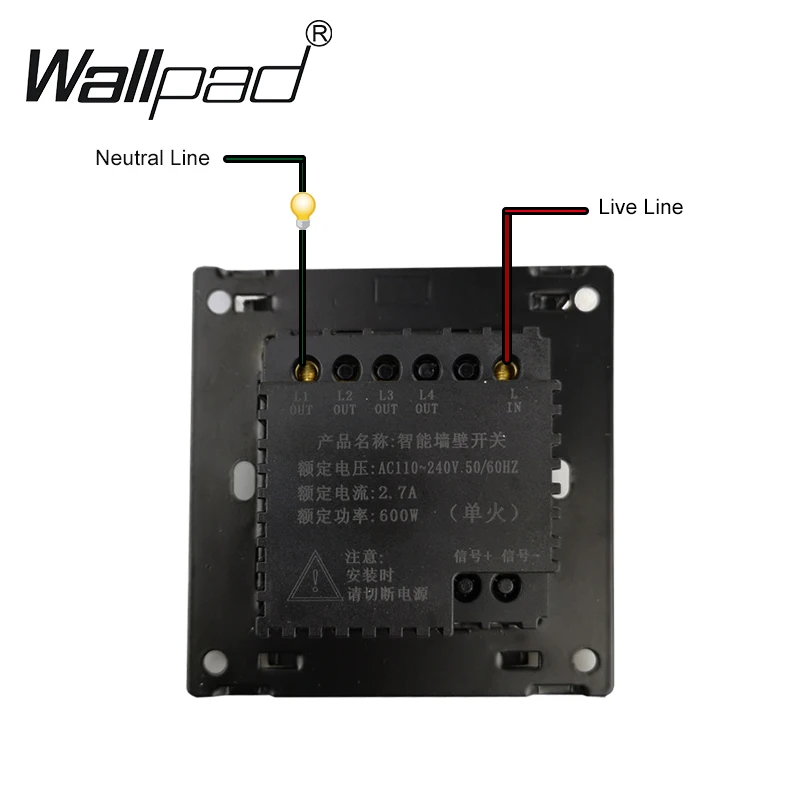 1 gang way Glass Gold touch light wall switch waterproof LED smart Panel Customize Button Touch Switch Free Shipping | Обустройство