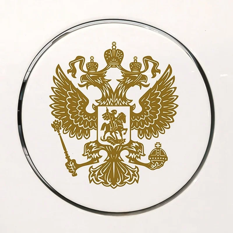 GD 11,5*11,5 см российский Орел, декоративные наклейки, герб России, металлический стикер для кузова автомобиля - Название цвета: GD