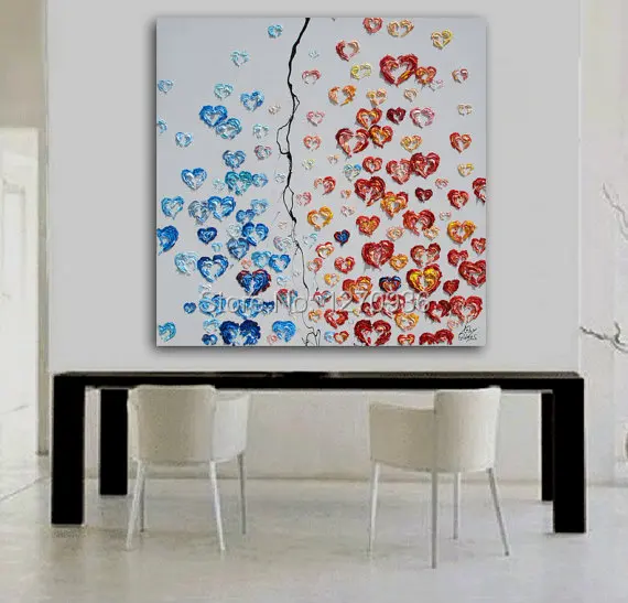 Нож с высоким уровнем навыков сильный сердечко ручная роспись любимое дерево в