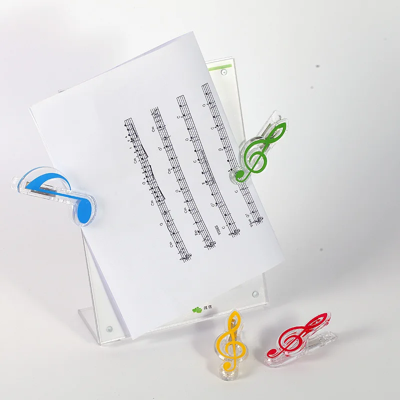 Musical Note Clips Book Page Kawaii Stationery Folder Clip Photos Tickets Notes Letter Paper | Спорт и развлечения