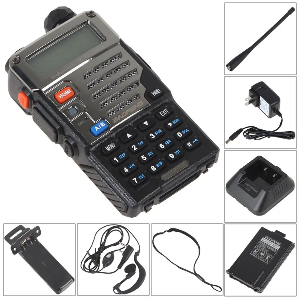 Baofeng уф-5re рация укв / UHF 136 - 174/400 520 мГц Tranceiver с бесплатной PPT наушники | Мобильные