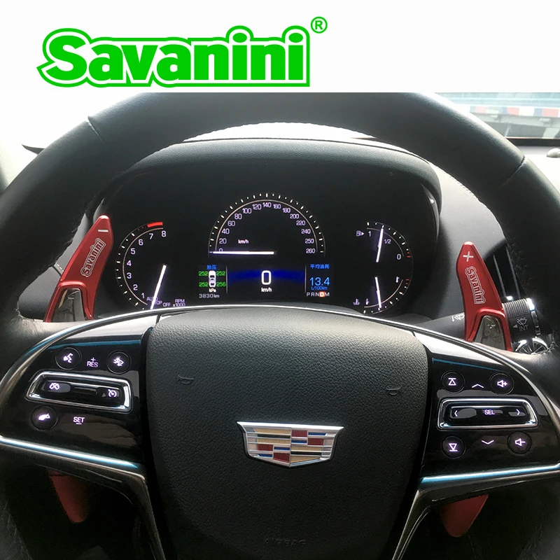 Алюминиевый расширитель рычага переключения руля Savanini для Cadillac ATS (2014 2017)