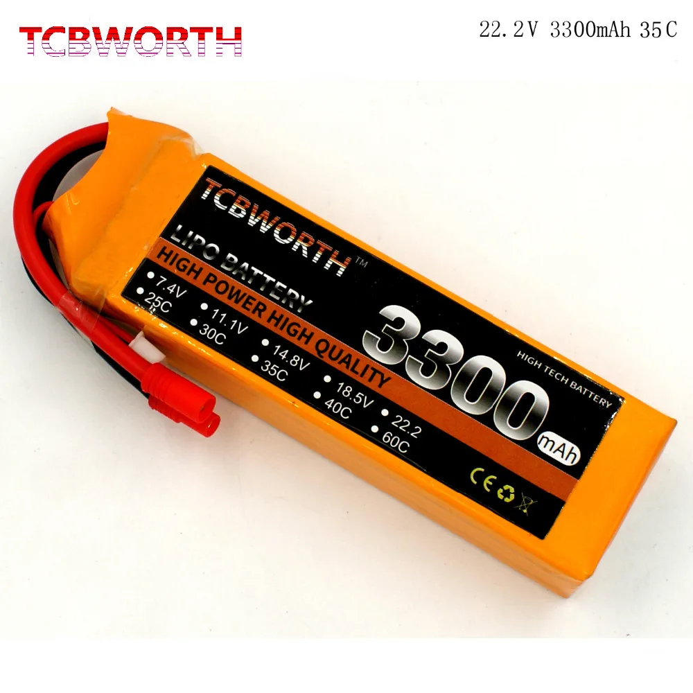 Новые батарейки 6S 22 2 V 3300 мА/ч 35C RC вертолетный Липо Батарея для РУ самолет