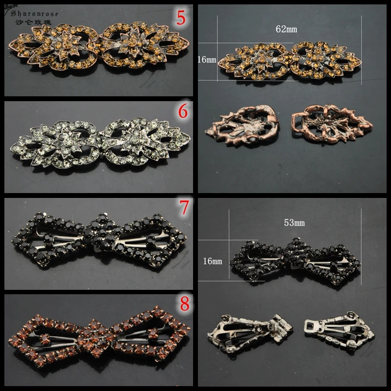 высококачественного металла горный хрусталь камушек декоративные пряжки кнопки