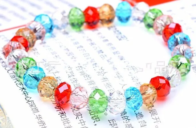 8 мм браслеты с бусинами из кристаллов и Браслеты эластичные Bijoux Браслеты с подвесками браслеты для женщин модные ювелирные изделия