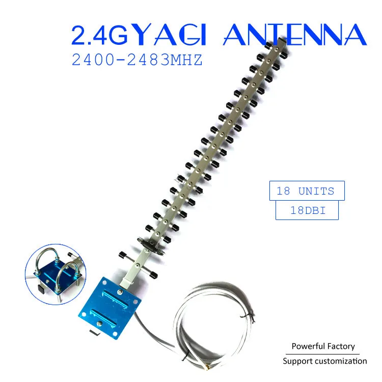 Антенна Yagi LTE 4G 433 мгц наружная антенна yagi с прямым wifi 2 4g 18dbi 1 шт. | Мобильные