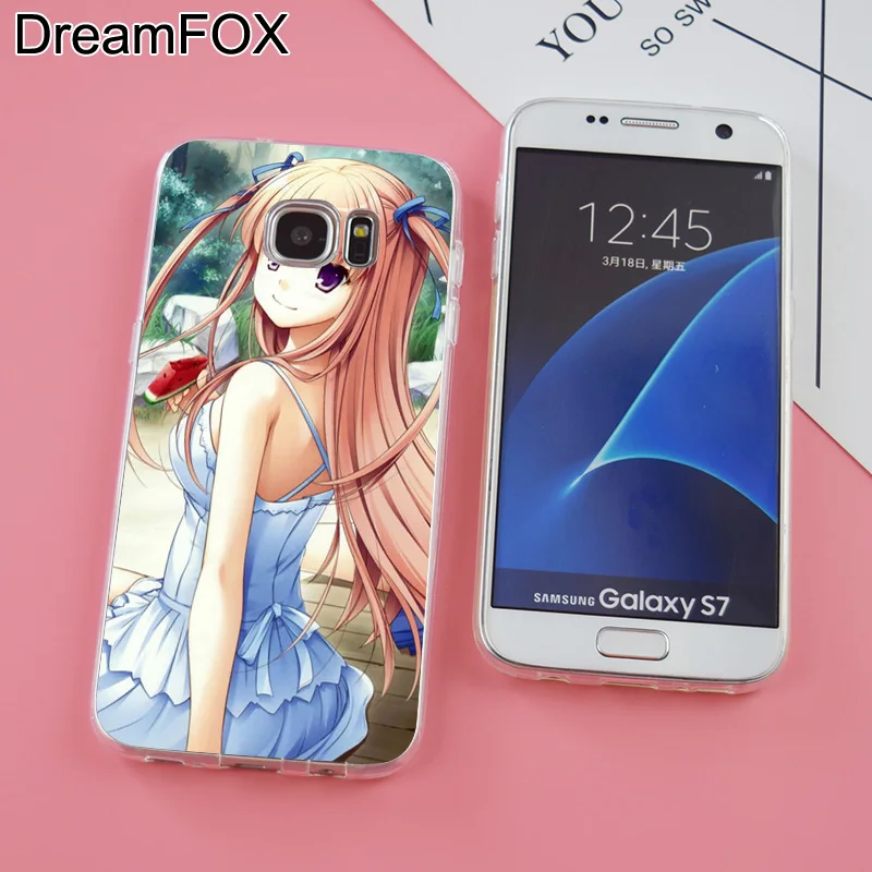 DREAMFOX K016 Аниме Девушки друзья Мягкий ТПУ силиконовый чехол для samsung Galaxy Note S 6 7 8 9 Edge
