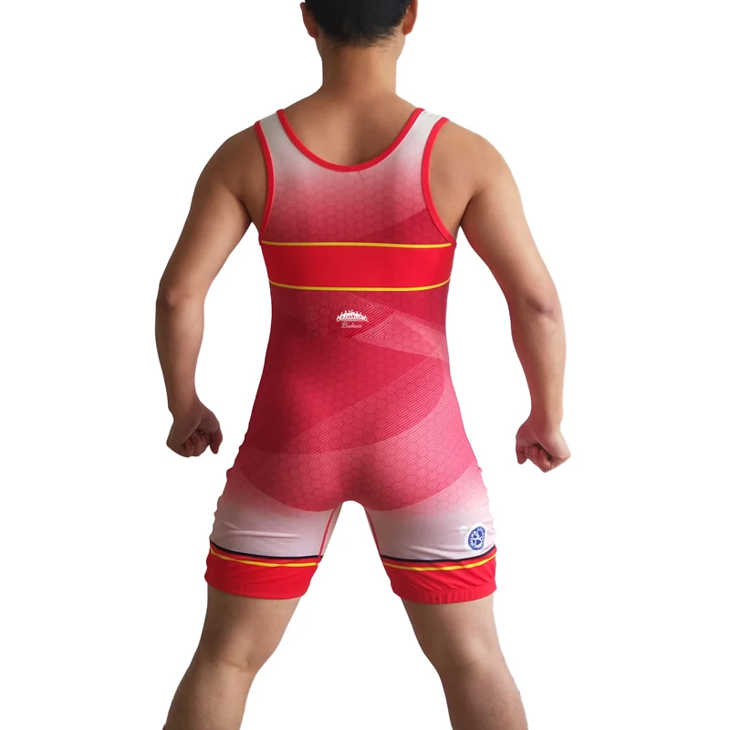 Германия настраиваемая борцовка Singlet трико униформа Одежда для тяжелой атлетики плотный костюм