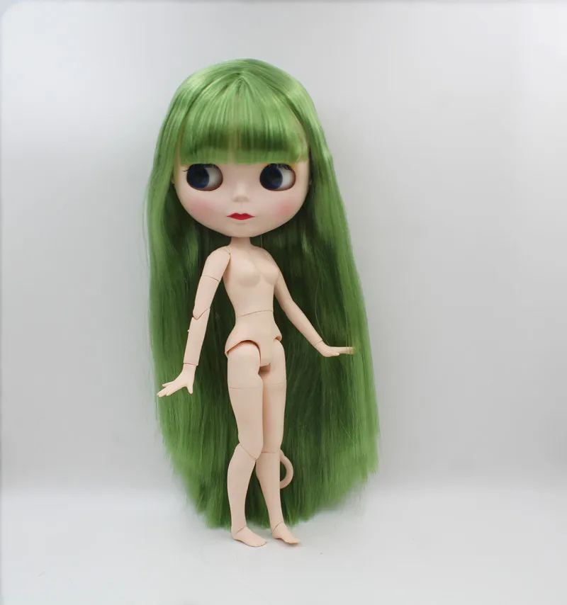 Кукла Blygirl Blyth с прямыми зелеными челками 1/6 обнаженных кукол 19 шарниров и новая