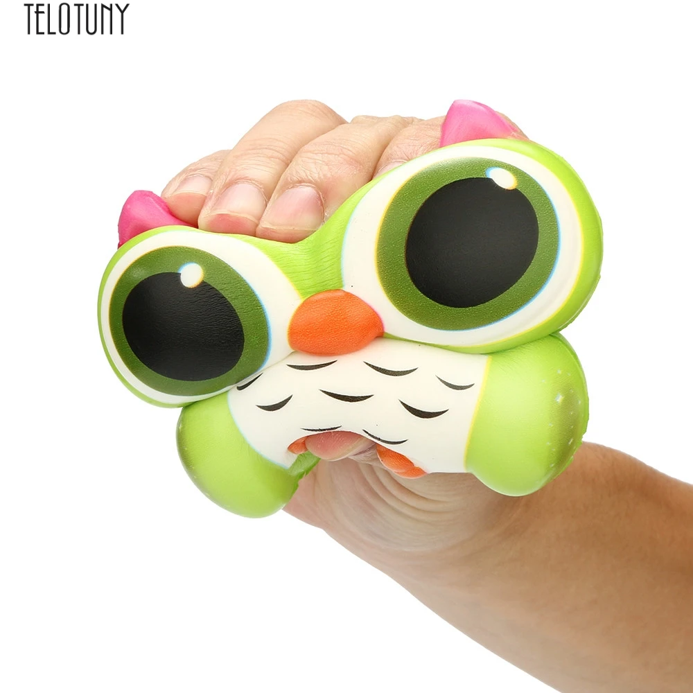 Teletuny baby squuze красивые игрушки животные Очаровательная сова сжимаемая медленно