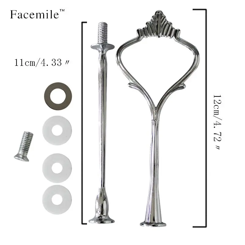 2 яруса Подарочная тарелка для фруктов с ручкой крепежная подставка удочек