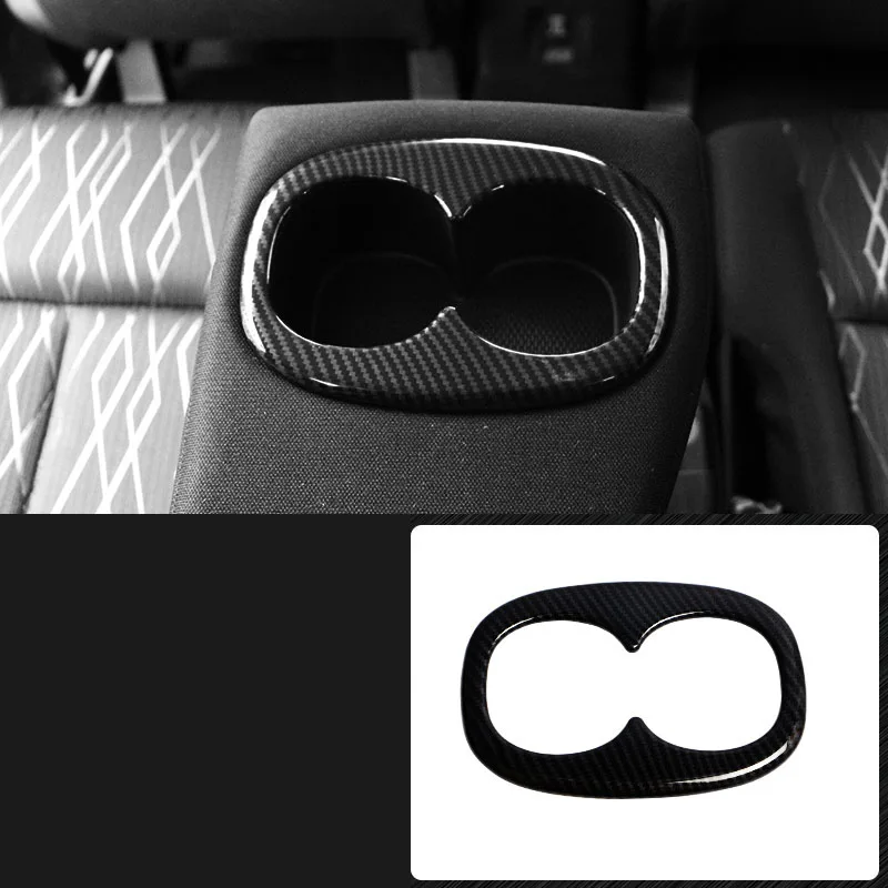 carbon fiber 1pcs Центральный рычаг управления подлокотник розетка панель блесток анти-kick pad интерьерные аксессуары для Mitsubishi ECLIPSE CROSS - Цвет: carbon fiber 1pcs
