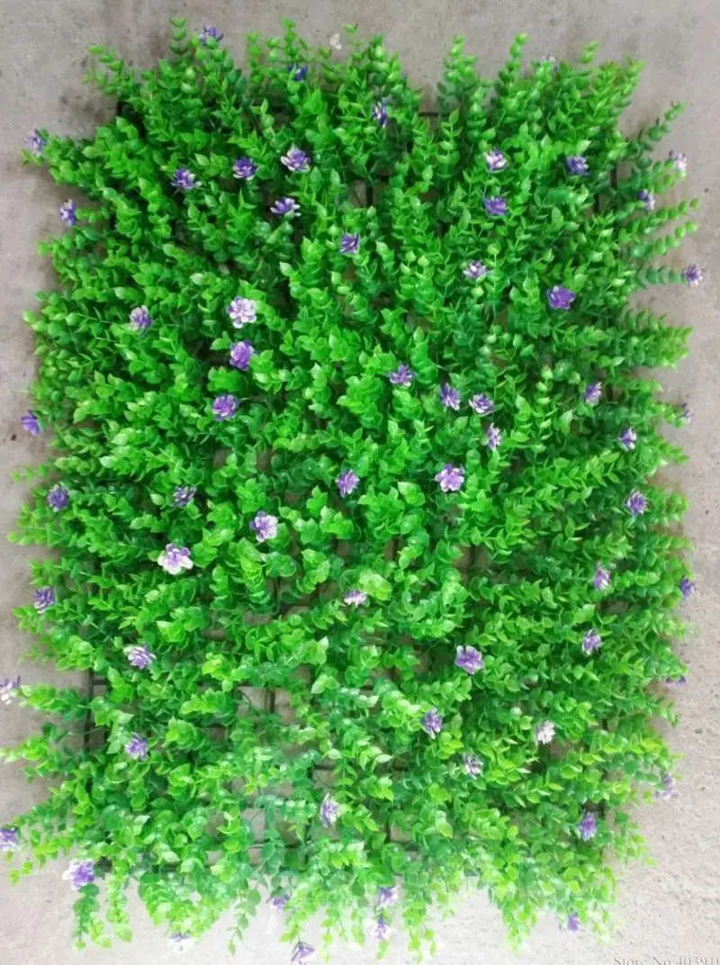purple 1pcs 40x60 см Травяной коврик Зеленые искусственные газоны дерн ковры поддельные Sod домашний сад пол DIY Свадебные украшения цветы Эвкалиптовое растение - Цвет: purple 1pcs