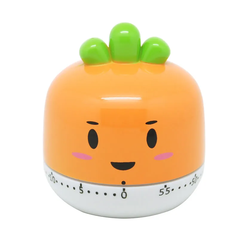 Orange Vegetables Креативный механический таймер для кухни с милыми лягушками, 60 минут, таймер с циферблатом, напоминание для магазина, дома, кухни, гаджет, подарок - Цвет: Orange Vegetables