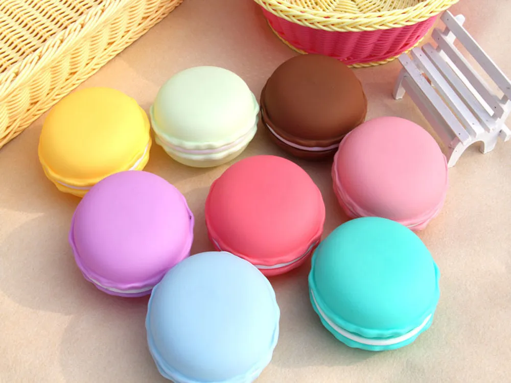 Большой портативный конфетный цвет милый ящик для хранения Макарон кольцо