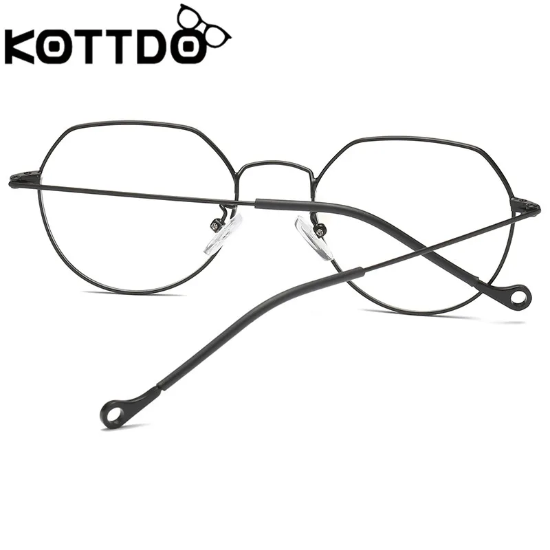 KOTTDO, модные винтажные металлические очки, женские классические оптические очки для чтения, оправа для унисекс, очки UV400