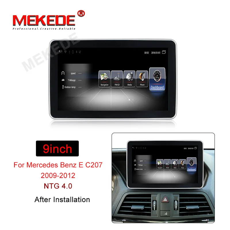 9inch NTG 4.0 MEKEDE 3+ 32G Автомобильный мультимедийный плеер Android 7,1 автомобильный dvd-радиоплеер для Benz E Class Coupe C207 w207 A207 2009- 4G lte BT - Цвет: 9inch NTG 4.0