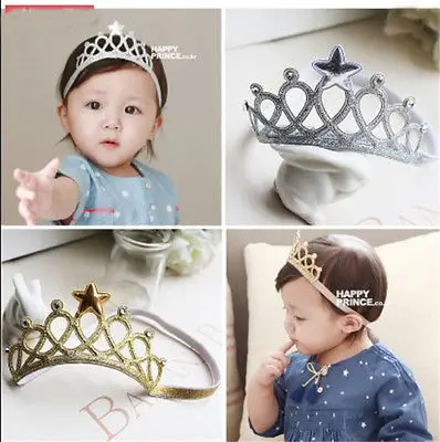 US STOCK Toddler Baby Kids Girls Princess Headbands Headwear Bow Crown Hair Accessories for baby girls | Детская одежда и обувь