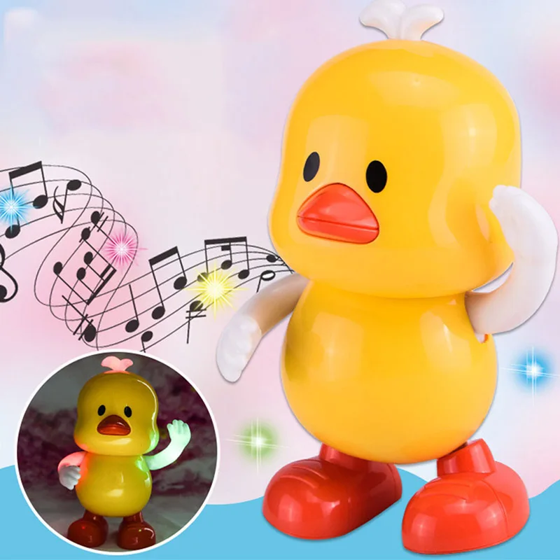 Детская музыкальная игрушка Танцующая утка фигурка героя с батарейками Игрушки