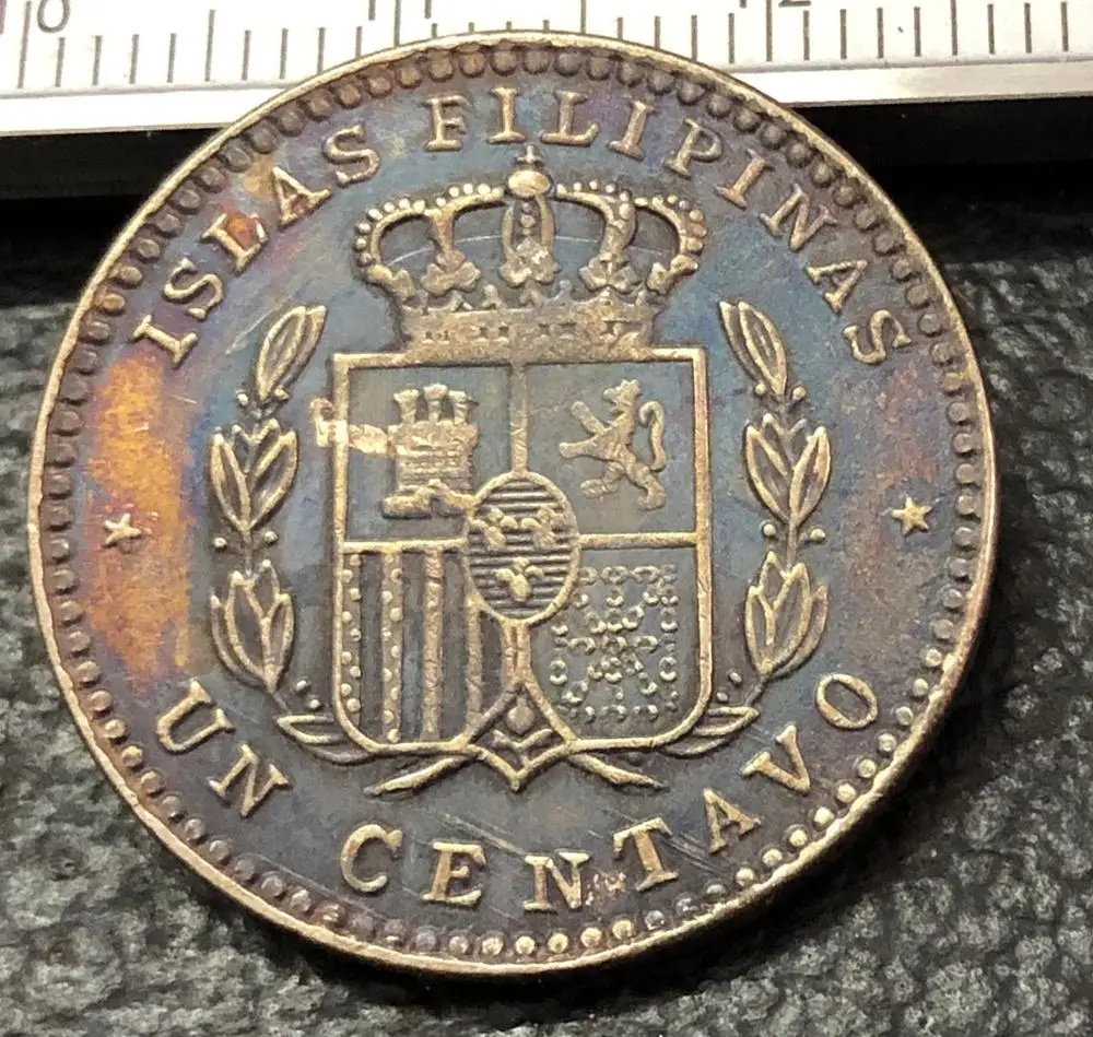 1894 Islas Filipinas UN CENTAVO имитация монеты